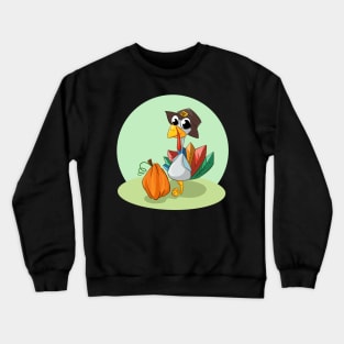 Happy Thanksgiving Cute Turkey Crewneck Sweatshirt